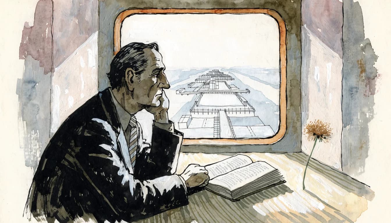 Ilustração editorial sobre Aldous Huxley