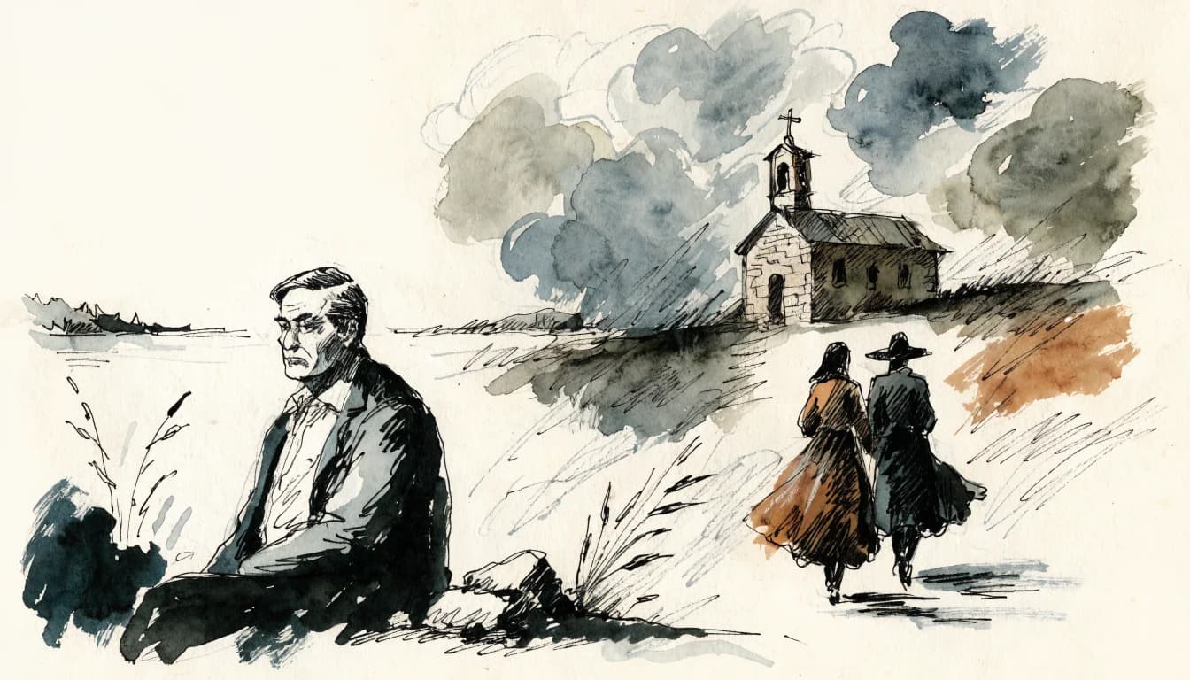 Ilustração editorial sobre Alessandro Manzoni