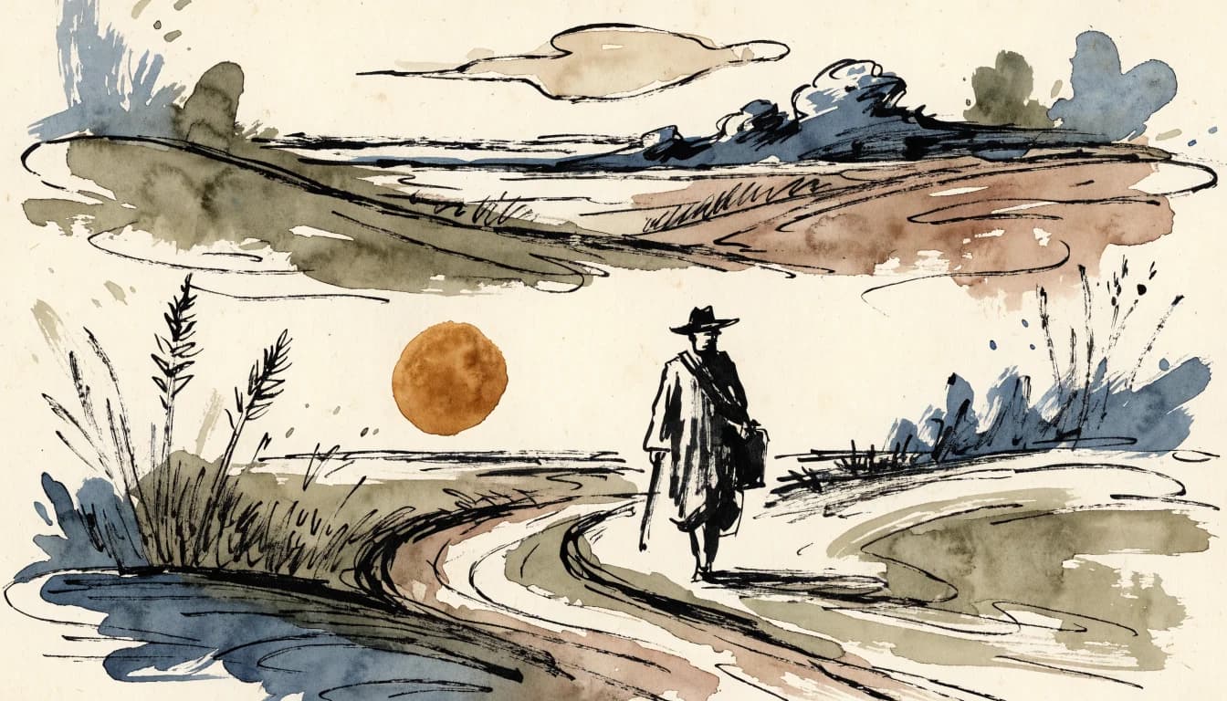 Ilustração editorial sobre Antonio Machado