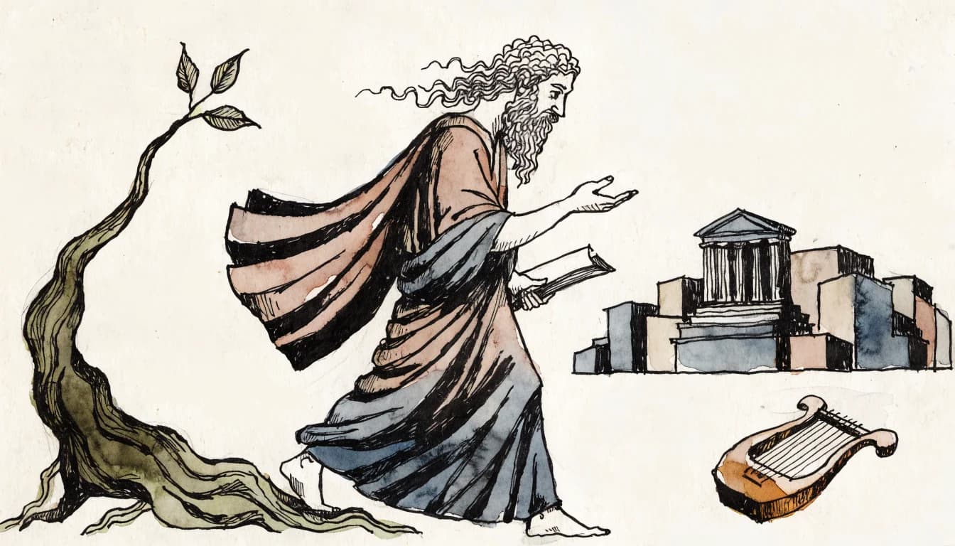 Ilustração editorial sobre Aristóteles