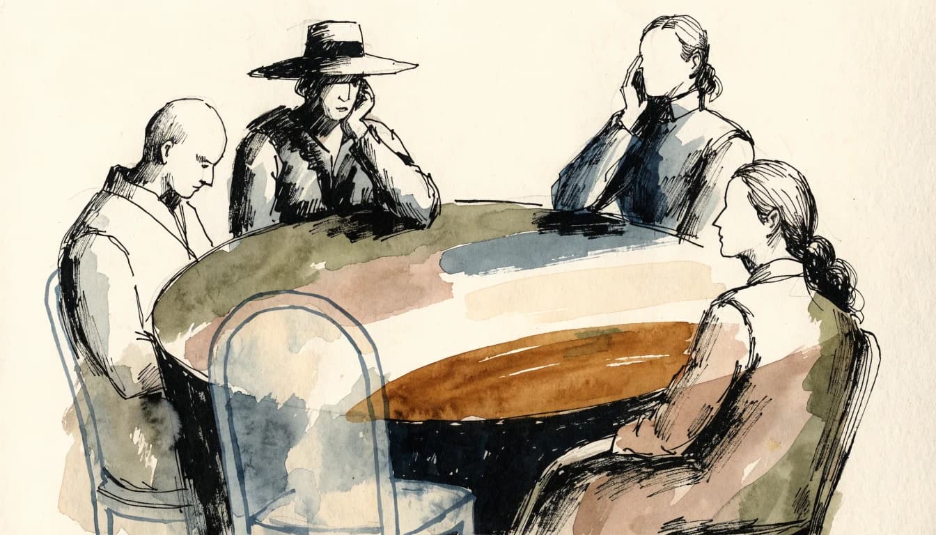 Ilustração editorial sobre Assembleia de Vozes