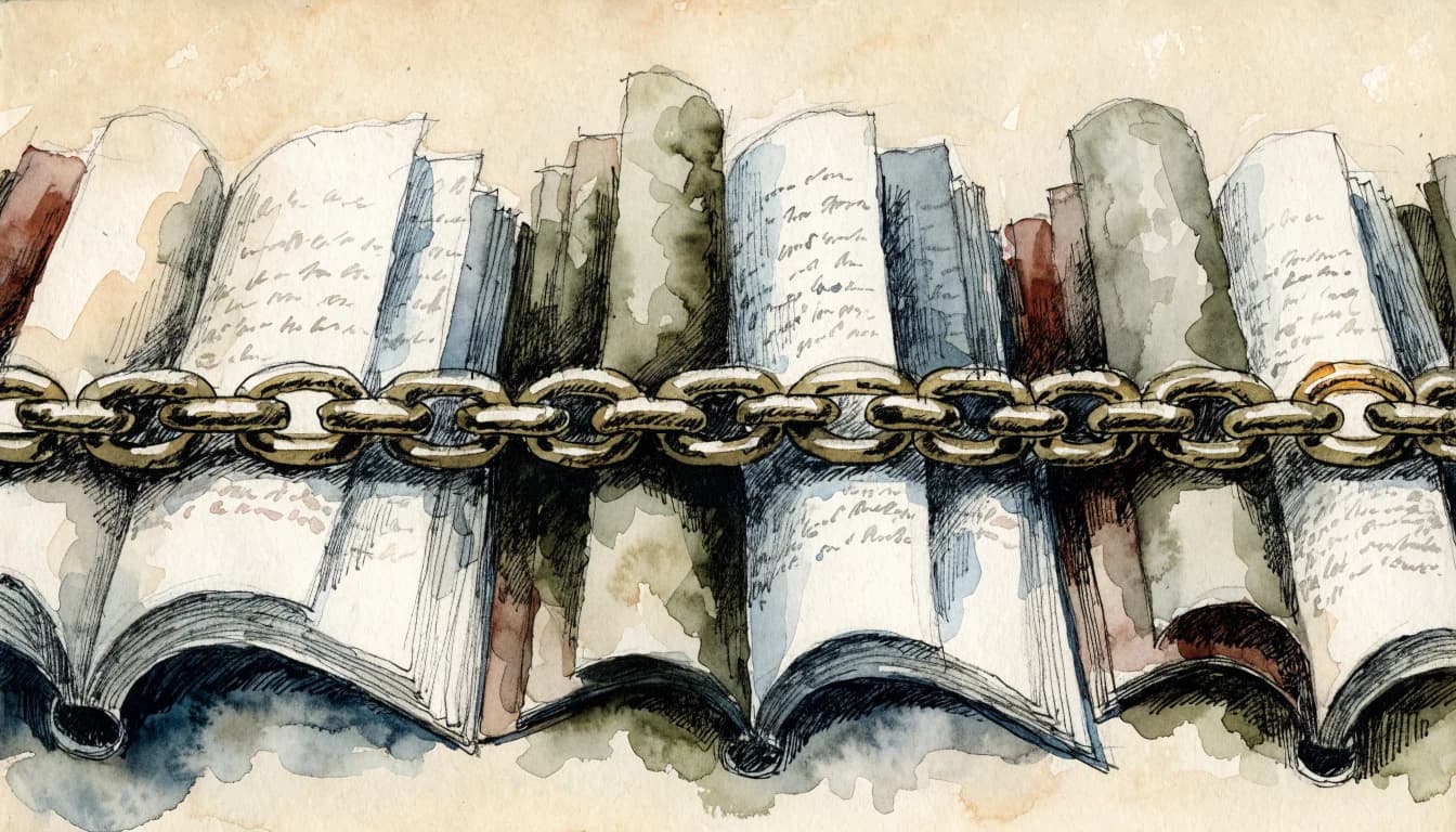 Ilustração editorial sobre Explorando a "Catena Aurea" de São Tomás de Aquino