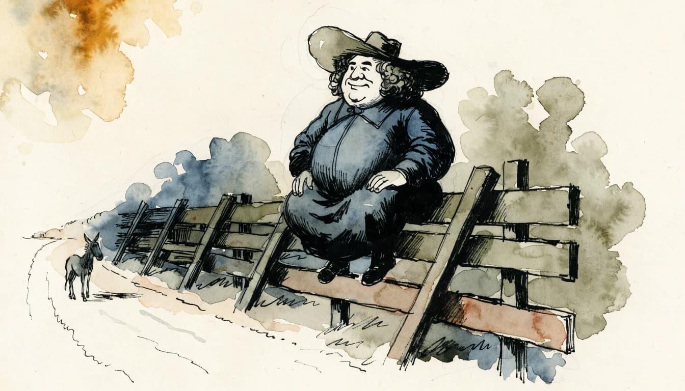 Ilustração editorial sobre G. K. Chesterton