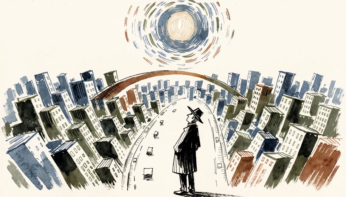 Ilustração editorial sobre Eric Voegelin