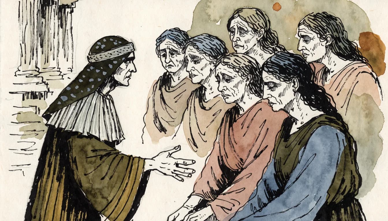 Ilustração editorial sobre Eurípedes – O Gênio Trágico da Grécia Antiga