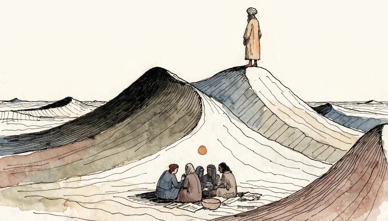 Ilustração editorial sobre Ibn Khaldun