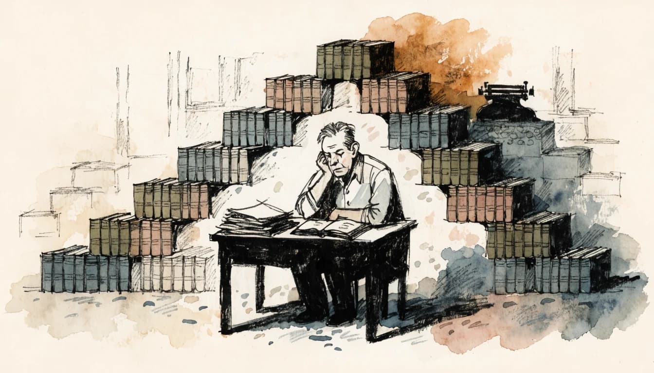 Ilustração editorial sobre José Geraldo Vieira