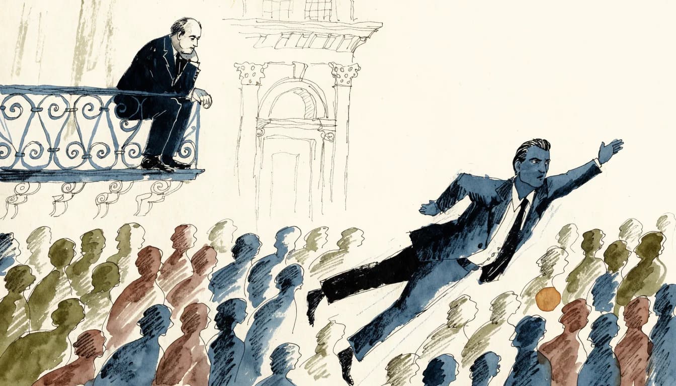 Ilustração editorial sobre José Ortega y Gasset