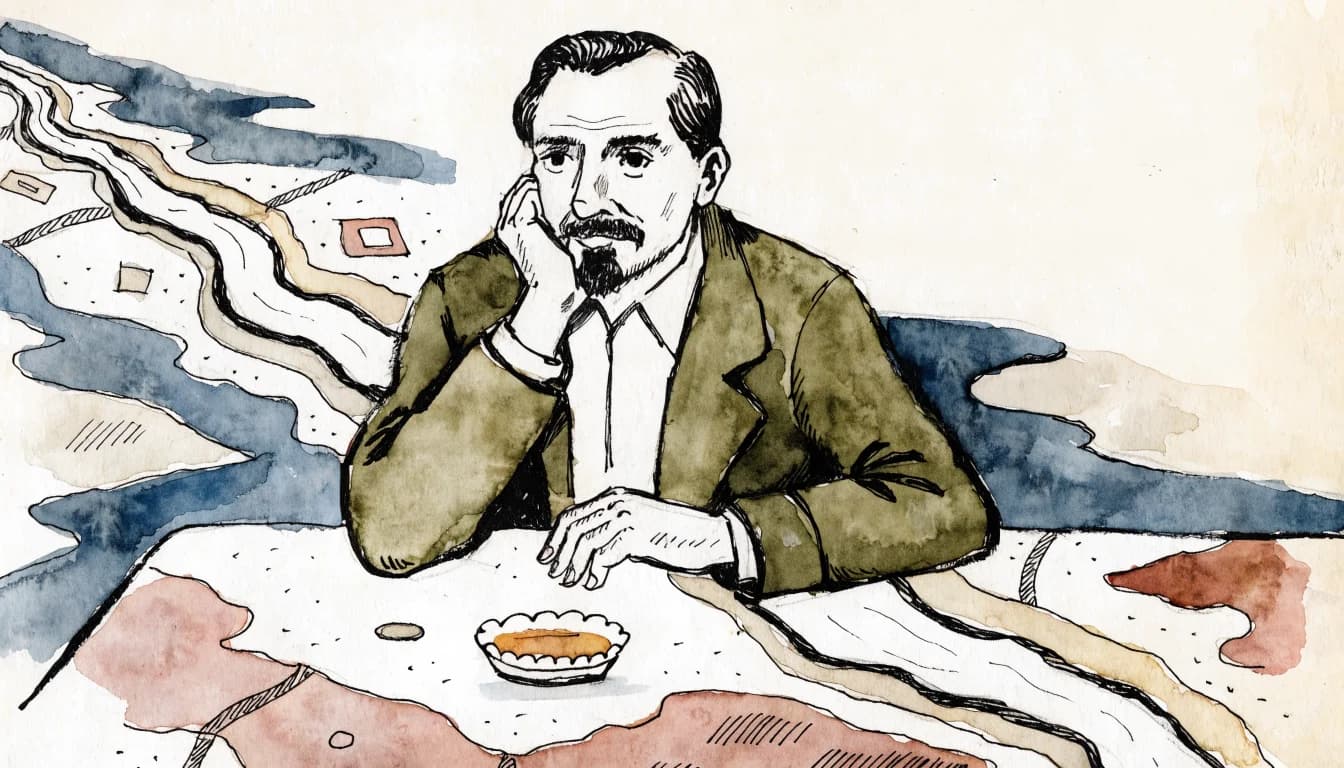 Ilustração editorial sobre Julián Marías