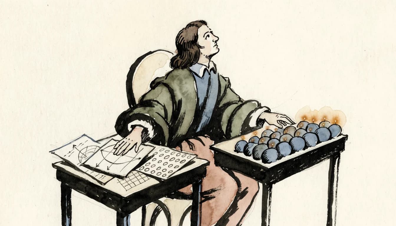 Ilustração editorial sobre Gottfried Wilhelm Leibniz