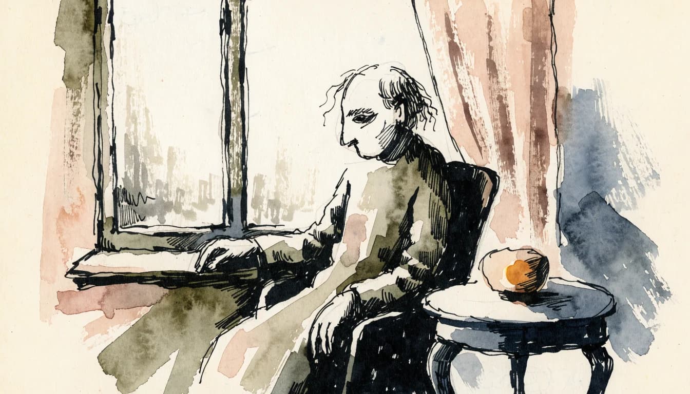 Ilustração editorial sobre Louis Lavelle