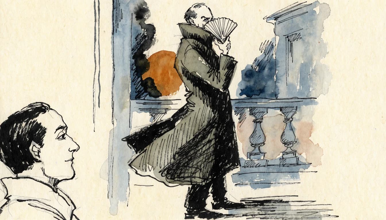 Ilustração editorial sobre Machado de Assis