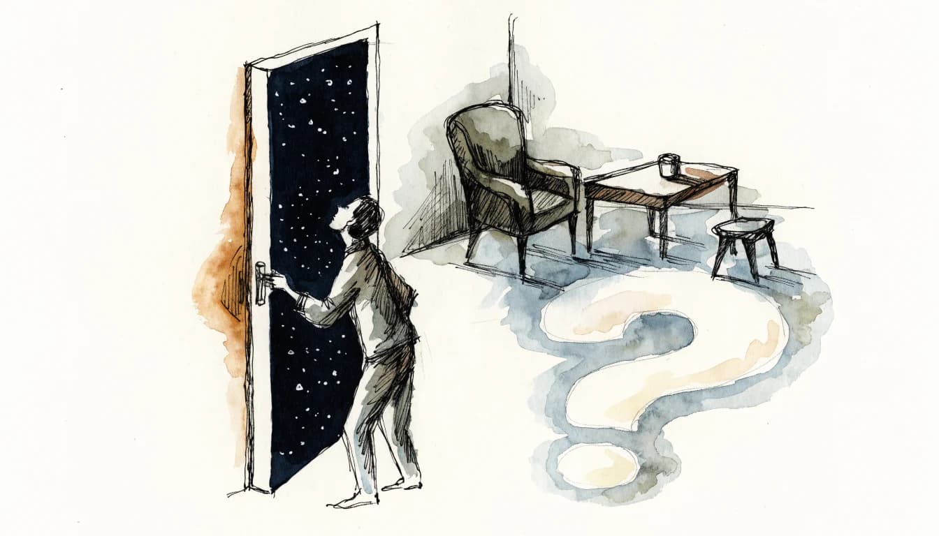 Ilustração editorial sobre Metafísica para Iniciantes