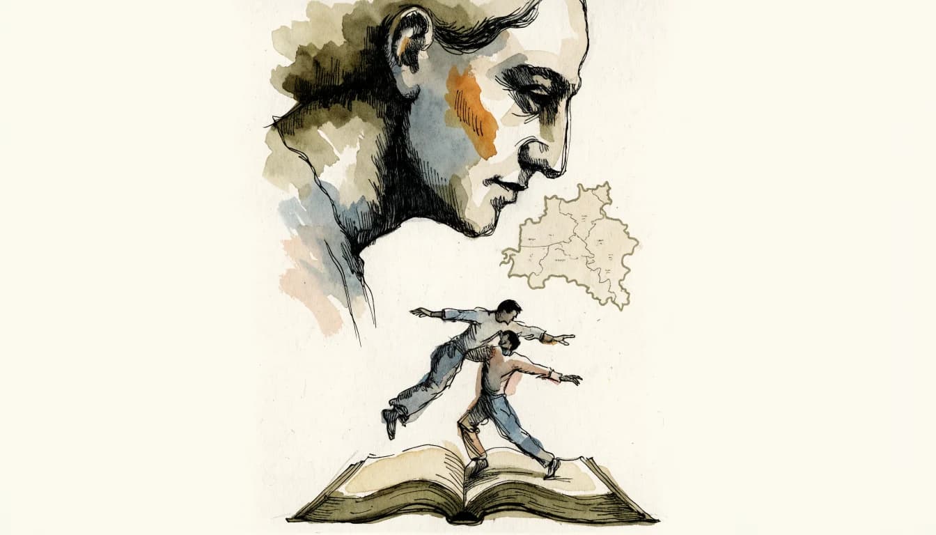 Ilustração editorial sobre Milan Kundera