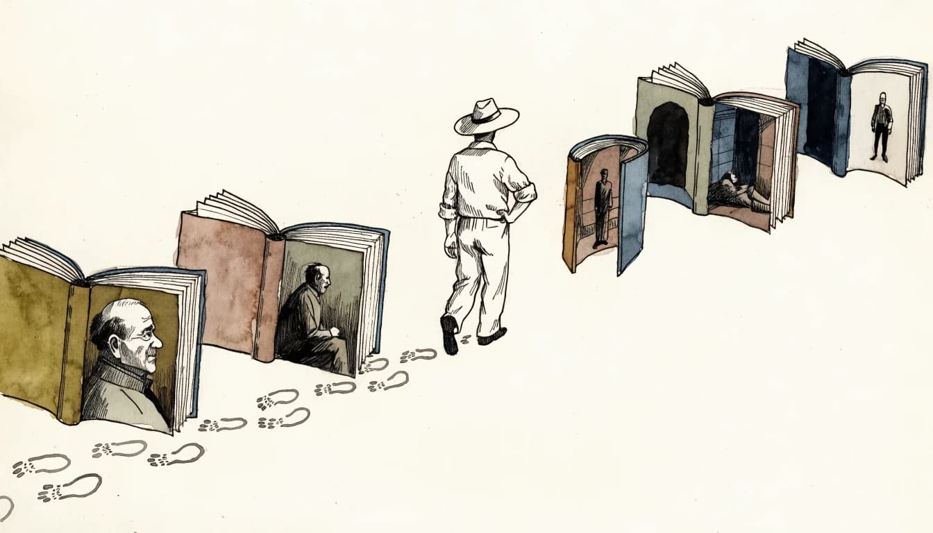 Ilustração editorial sobre Rastreando a Origem das Ideias