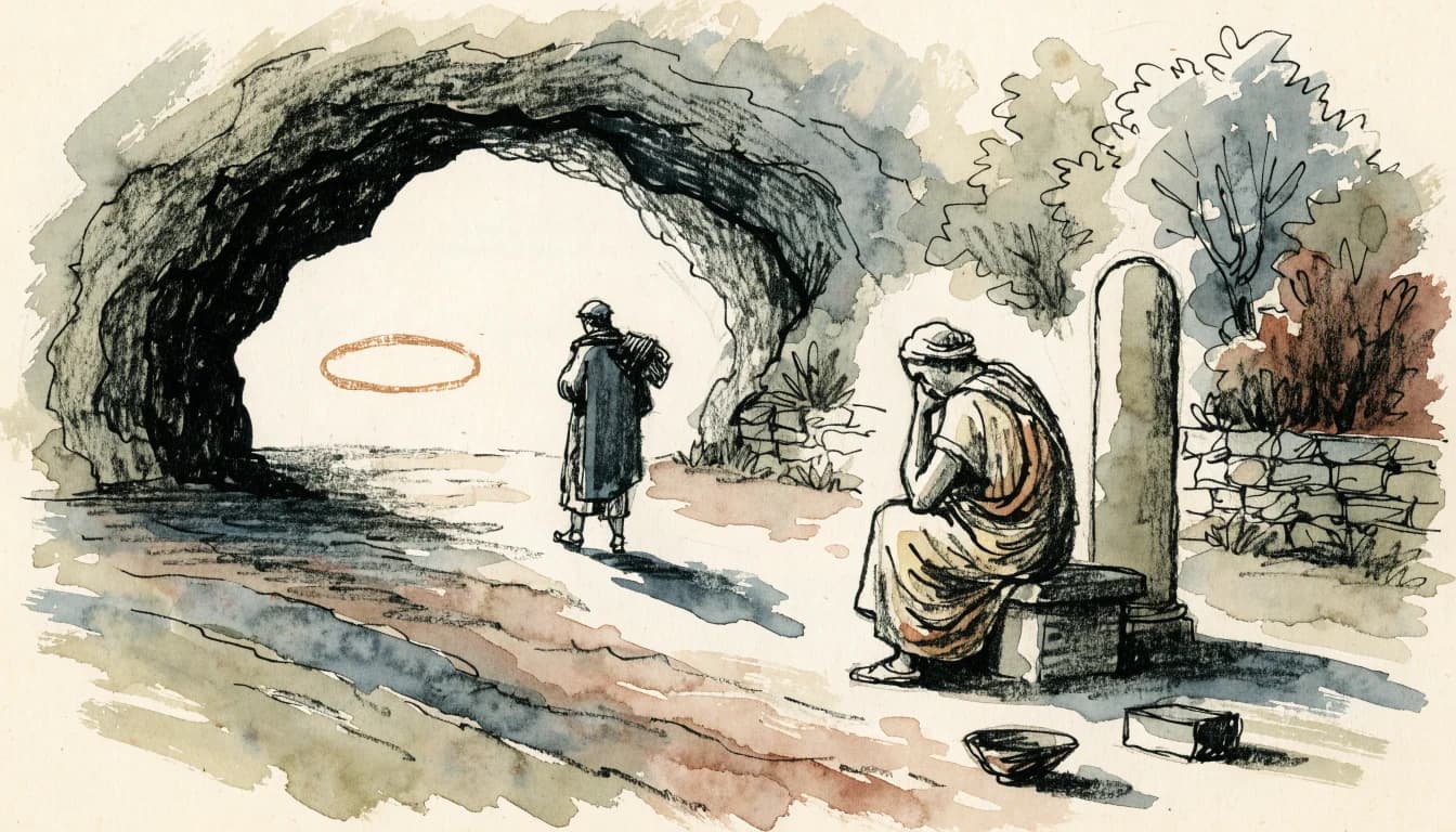 Ilustração editorial sobre Platão