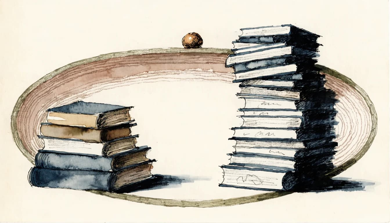 Ilustração editorial sobre Quantos Livros Ler em um Ano? A Visão do Professor Olavo de Carvalho e Outras Perspectivas