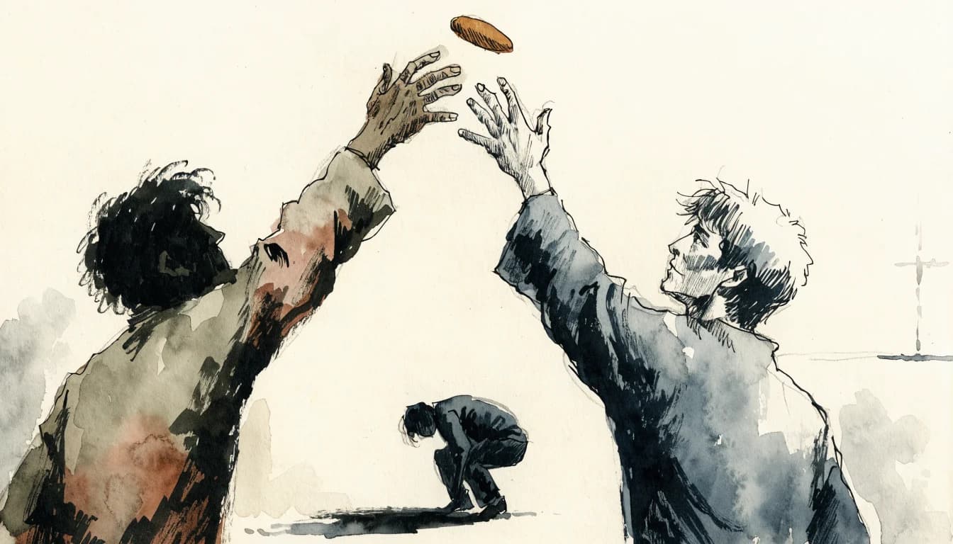 Ilustração editorial sobre René Girard