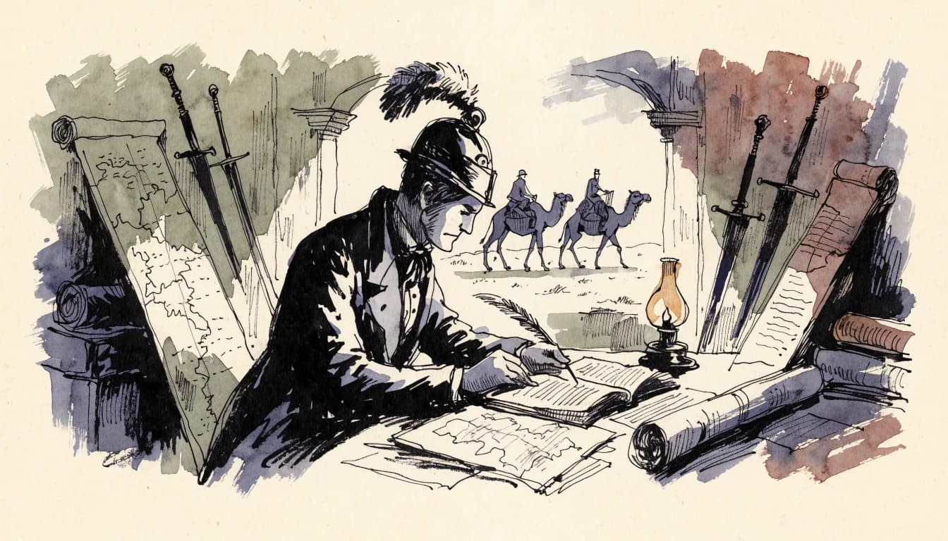 Ilustração editorial sobre Sir Richard Francis Burton