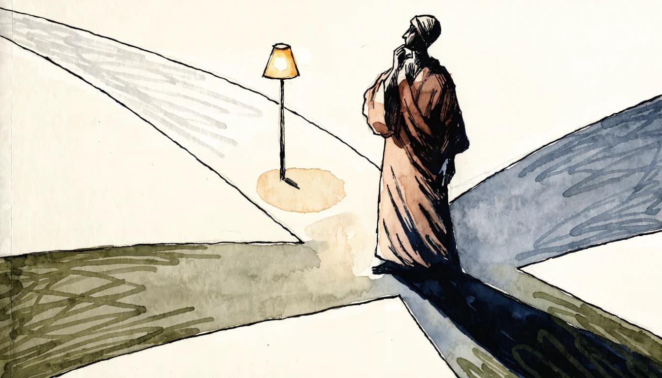 Ilustração editorial sobre Desvendando a Teoria dos Quatro Discursos de Aristóteles