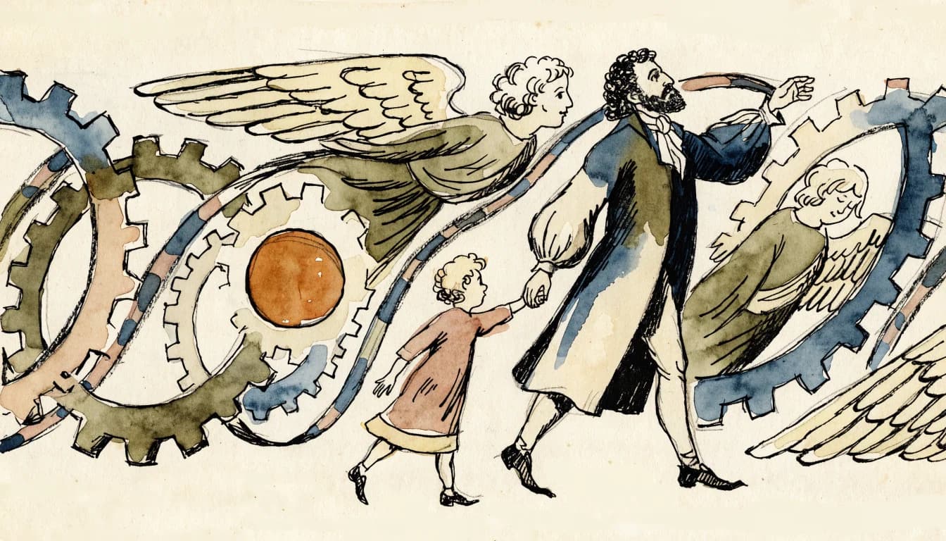 Ilustração editorial sobre William Blake – Mestre da Poesia e Arte Visionária