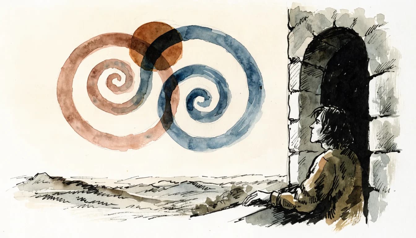 Ilustração de William Butler Yeats, poeta e dramaturgo irlandês