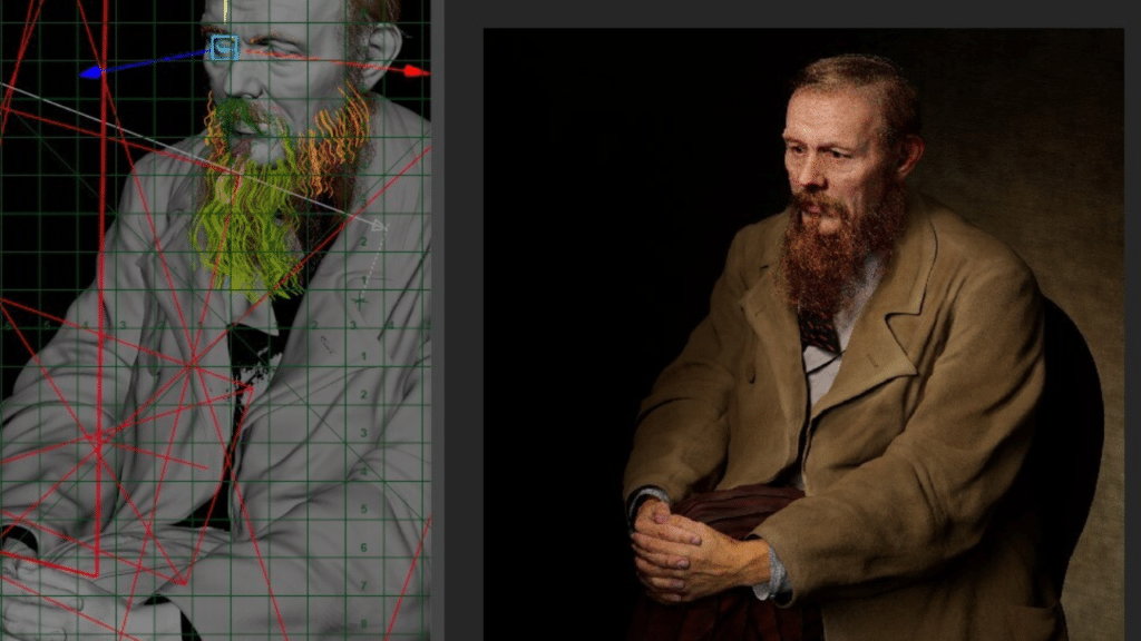 Dostoiévski Como Você Nunca Viu: Artista Recria Retrato do Escritor em 3D